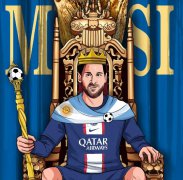 巴黎官博：七夺金球奖国家队史最佳射手，现在梅西是世界杯冠军了 